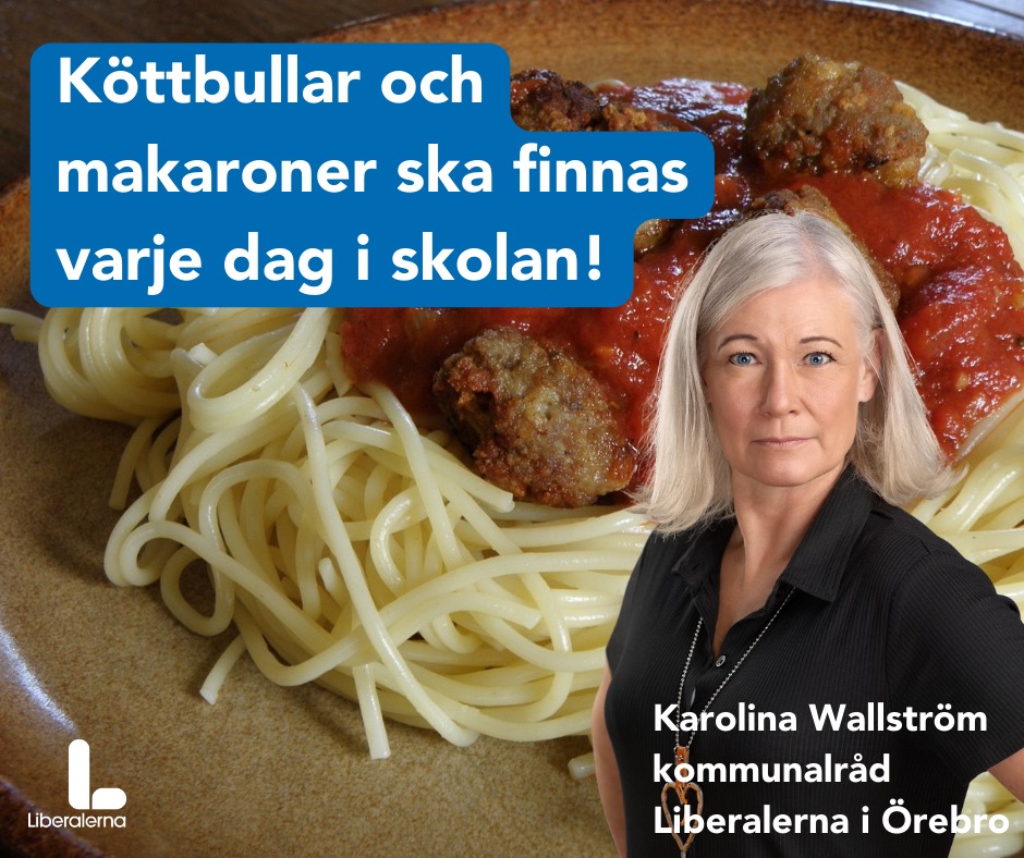 Köttbullar och makaroner ska finnas i skolan varje dag