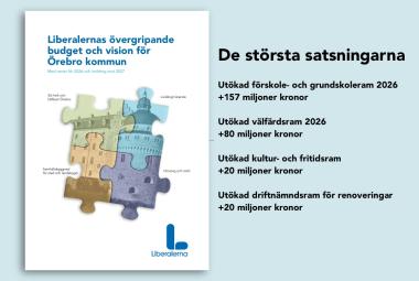 LIBERALERNAS ÖVERGRIPANDE FÖRSLAG TILL BUDGET OCH VISION FÖR ÖREBRO KOMMUN 2026