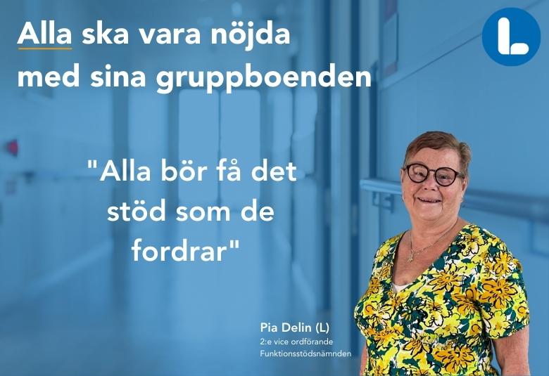 Pia Delin Liberalerna Örebro kommun 2:e vice ordförande Funktionsstödsnämnden