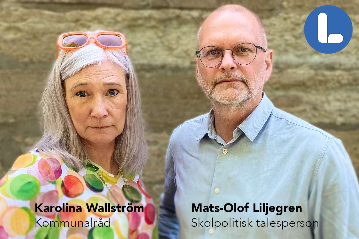 Kommunalråd Karolina Wallström och Mats-Olof Liljegren