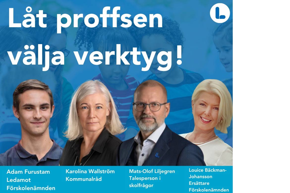 Karolina Wallström, Liberalerna Örebro kommun Kommunalråd i opposition  Mats-Olof Liljegren, Liberalerna Örebro kommun Talesperson i skolfrågor  Adam Furustam, Liberalerna Örebro kommun Ledamot Förskolenämnden  Louice Bäckman Johansson, Liberalerna Örebro kommun Ersättare Förskolenämnden