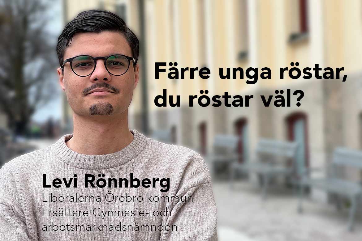 Levi Rönnberg, jag oroas av att färre unga går och röstar