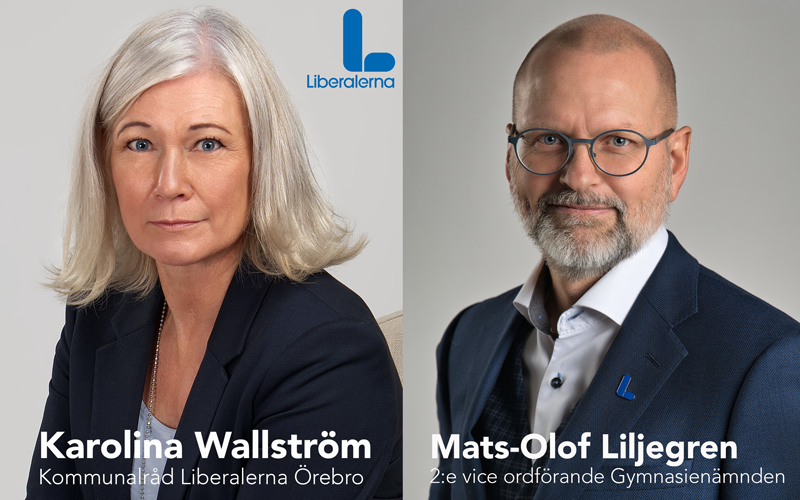 Kommunalråd Karolina Wallström och Mats-Olof Liljegren