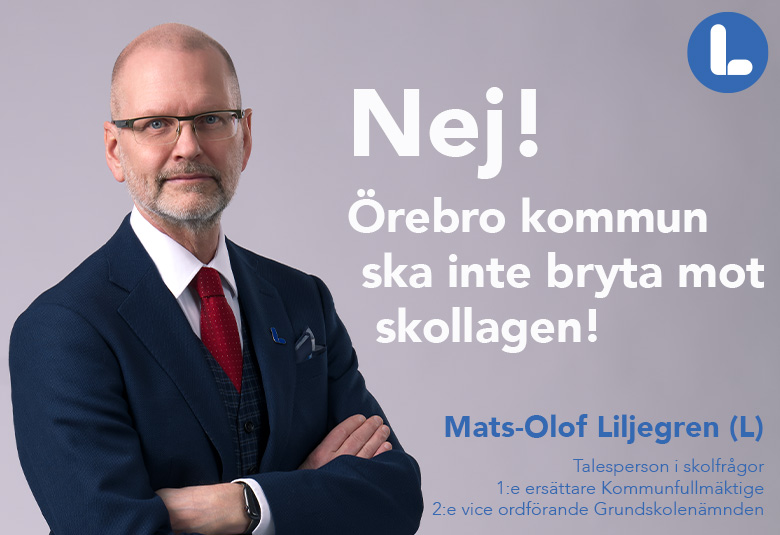 Mats-Olof Liljegren (L) Talesperson i skolfrågor 1:e ersättare Kommunfullmäktige 2:e vice ordförande Grundskolenämnden  E-post: mats-olof.liljegren@liberalerna.se Tel: 070-360 19 19