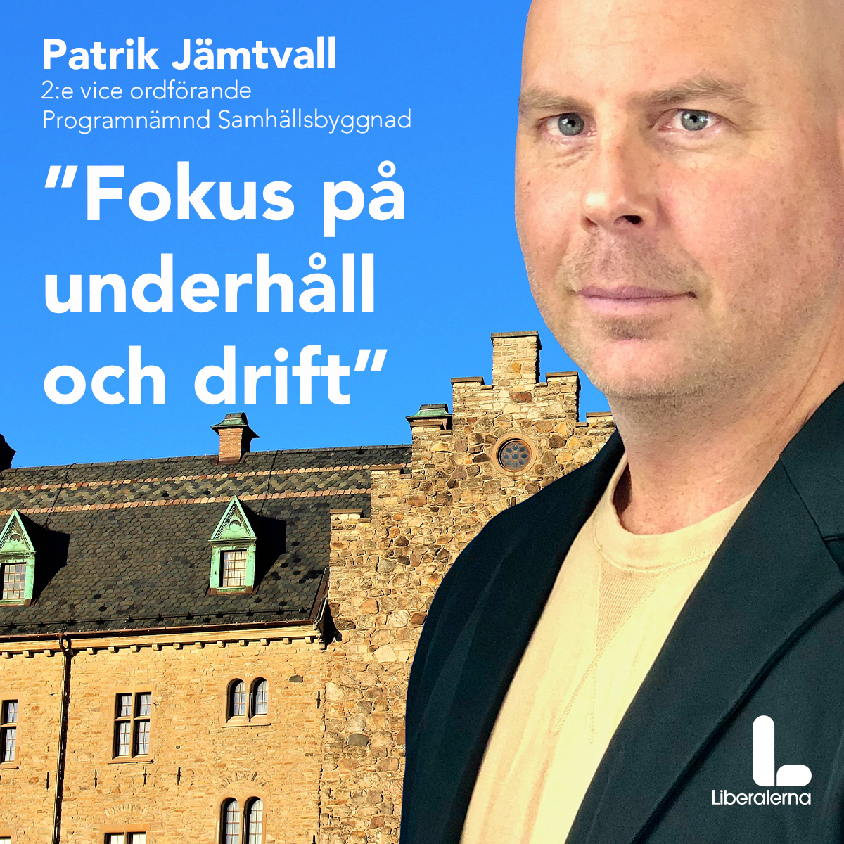 Patrik Jämtvall Liberalerna Örebro 2:e vice ordförande Programnämnd Samhällsbyggnad