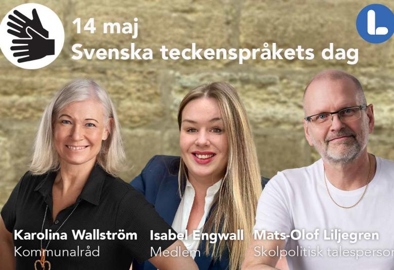 Kommunalråd Karolina Wallström, Isabel Engwall och Mats-olof Liljegren