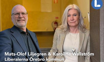 Mats-Olof Liljegren och Kommunalråd Karolina Wallström