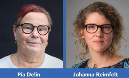 Pia Delin och Johanna Reimfelt 