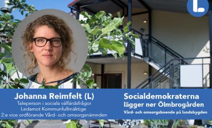 Johanna Reimfelt (L) Ölmbrogården ska få vara kvar!