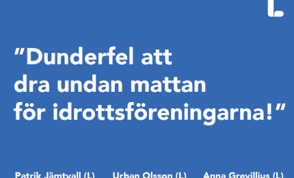 Dunderfel att dra undan mattan för idrottsföreningarna!