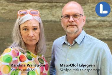 Kommunalråd Karolina Wallström och Mats-Olof Liljegren