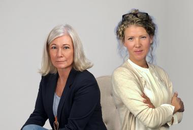 Karolina Wallström (L) Kommunalråd och Johanna Reimfelt