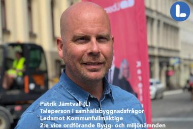 Patrik Jämtvall, Liberalerna Örebro kommun Talesperson i samhällsbyggnadsfrågor Ledamot Kommunfullmäktige  2:e vice ordförande Bygg- och miljönämnden